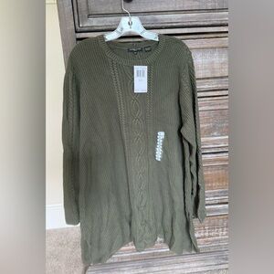 Jeanne Pierre Sweater / Color : Army / Size 2X / NWT
